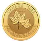 GOLD 1/4 oz Canadian 2023 Gold Maple Leaf - Reverse Proof Like BU+ FREE SHIPPING