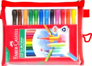 Juego tricolores Faber Castell Junior 12 lápices giratorios + 12 lápices para colorear - Imagen 1 de 3