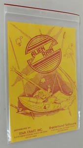 Alien Rain (Galaxian) von Broderbund für Apple II+,IIe, IIc, IIgs Original Baggie - Bild 1 von 3