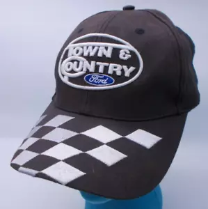 Gorra de sombrero con logotipo automático Town & Country Ford Sonic gancho negro y bucle ajuste descolorido - Imagen 1 de 7
