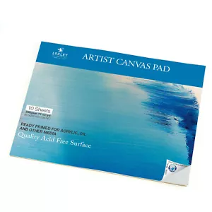 LARGE 18" x 14" LOXLEY BLANK CANVAS ARTIST PAD 380gsm COTTON PRIMED OIL ACRYLIC - Picture 1 of 1