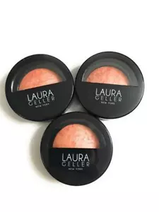 New Laura Geller Beauty Baked Blush N Brighten, Peach Berry, 1.16oz, Lot Of 3 - Picture 1 of 4