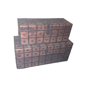 Pair Of Vintage Trunk / Cases - Picture 1 of 21