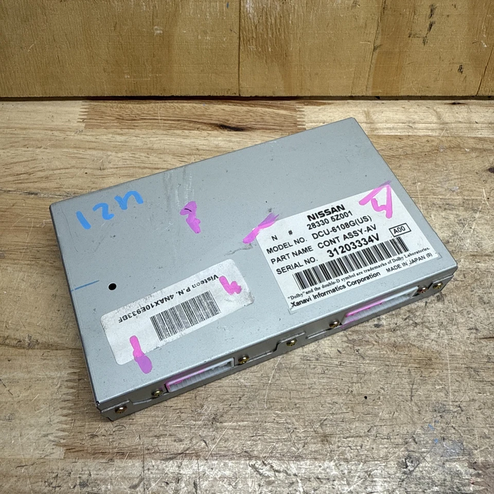 ☆Genuine OeM☆04-05 Nissan Armada Infiniti QX56 GPS Navigation Module 28330-5Z001 Foto 1 de 4