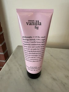 Philosophy Sweet Vanilla Fig lozione corpo idratante 7 oz NUOVO una bottiglia - Foto 1 di 9