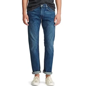 Pantalones de mezclilla Polo Ralph Lauren Varick para hombre 34 azul ajustados rectos - Imagen 1 de 12