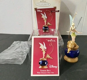 HALLMARK Keepsake 2002 TINKER BELL Walt Disney CHRISTMAS ORNAMENT Peter Pan NEW - Picture 1 of 12
