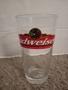 Budweiser Beer Glass 16 Oz. Bar Ware Anheuser Busch Classic American Lager Pint - Picture 1 of 4