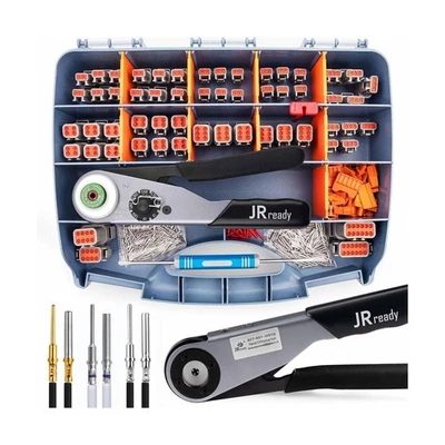 JRready ST6360 Deutsch DTM Connector Crimping Tool Kit, Deutsch Crimp Tool an...