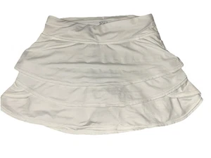 Athleta Girls White Elastic Waist Pull-On Activewear Swing Skort Size XS 6 FS - Picture 1 of 4