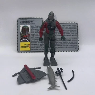 Figura Cobra Undertow V1 1990 de colección G.I. Lote GI Joe 3.75 ARAH *100% Completo Foto 1 de 4
