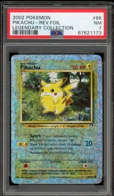 Pokemon Pikachu Legendary Coll. Reverse Holo #86 PSA 7 - Image 1 of 2