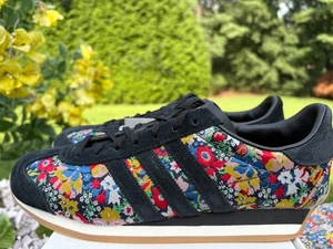 adidas Country OG X Liberty London Sneakers US Women's Size 8.5 8 1/2 NIB Floral - Picture 1 of 6
