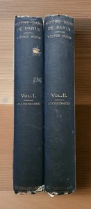 Rare 1888 2 Vols By Victor Hugo “Hunchback of Notre Dame de Paris” Illustrated - Bild 1 von 24