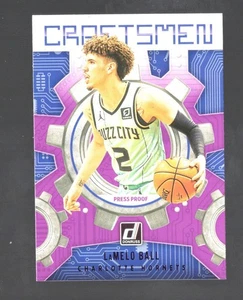 2021-22 Panini Donruss Craftsmen Press Proof Purple Lamelo Ball #1 - Picture 1 of 3