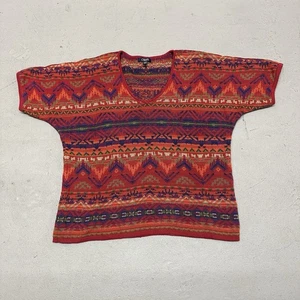 Maglione vintage anni 90 Chaps Polo Ralph Lauren Aztec Navajo Southwestern taglia XL - Foto 1 di 12