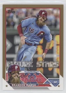2023 Topps Serie 1 Future Stars Gold /2023 Brandon Marsh #237 - Foto 1 di 4