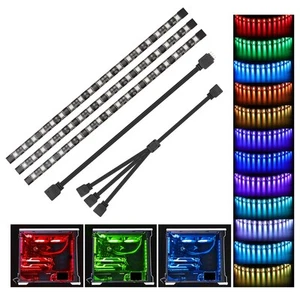 PC RGB Strip - 3pcs 5050 Magnetic PC , Computer Case LED Light Strips for M/B... - Picture 1 of 7