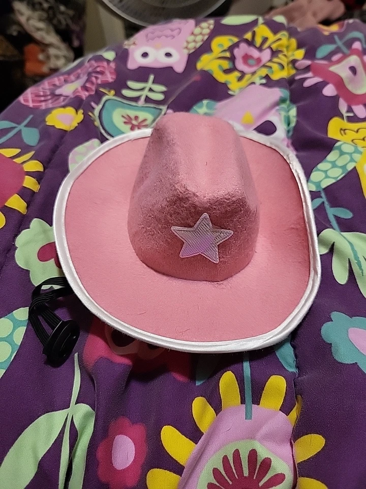 Sombrero Coygirl Perro Rosa para Halloween para cualquier momento. Para un perro pequeño o mediano Foto 1 de 4
