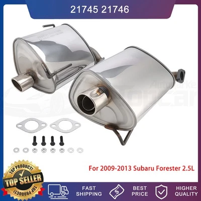 2PCS Exhaust Muffler for 2009-2013 Subaru Forester 2008-2011 Subaru Impreza 2.5L - Image 1 of 4