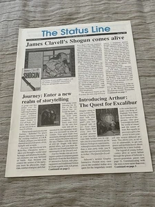 The Status Line Spring 1989 Infocom Newsletter Computer Software Vintage Rare - Picture 1 of 4