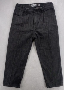 ECKO UNLTD 72+ Unlimited Herren Jeans 36x32 Loose Baggy Fit Schwarz Denim Y2K Skate - Bild 1 von 13