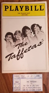 Playbill Febrero 1989 THE TAFFETAS Broadway Musical at The Village Gate - Imagen 1 de 6