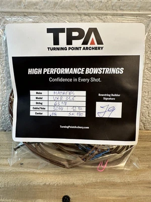 TPA Mathews VXR 31.5 Custom Bow String and Cables. Brown/Brown 452xtra - Image 1 of 2