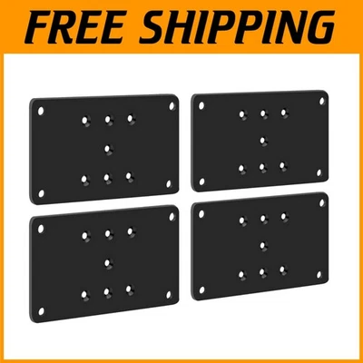 4-Pack 3.5x6.5 Steel Post Base Brackets - Essential for 4x4 Wood Projects - Image 1 of 4