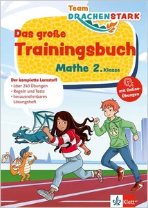 Trainingsbuch Mathe Grundschule 2. Klasse Klett Team Drachenstark 240 Übungen - Bild 1 von 7
