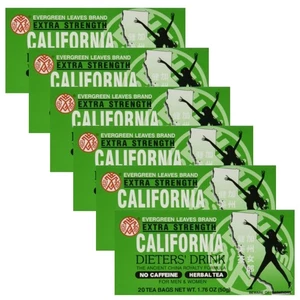 California Dieter's Drink Extra Strength Tea, 20 Count (Pack of 6) - Foto 1 di 1
