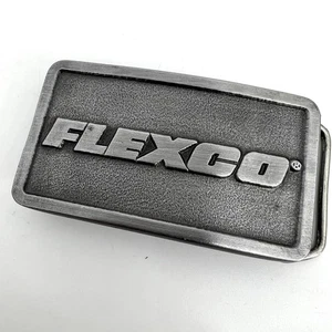 Vintage 1994 FLEXCO Flexible Steel Lacing Company USA Belt Buckle 2"x3" - Picture 1 of 6