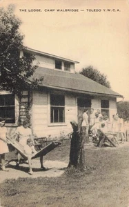 Camp Walbridge Lodge Toledo Canada YWCA cartolina d'epoca - Foto 1 di 2