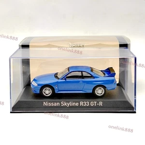Norev 1/43 Nissan SKYLINE R33 GT-R 1995 blue Metallic Diecast Models Car Limited - Picture 1 of 10