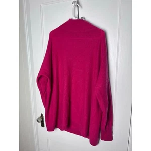 Free People Damen rosa Oversize Kaschmir lässige Tunika leichter Pullover XL - Bild 1 von 5