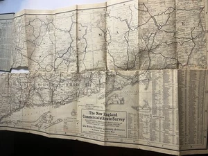 1905 Home Educator Boston NE Commercial Route & State of Maine Foldout Map - Picture 1 of 4