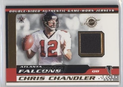 2001 Pacific Vanguard Double-Sided Jerseys Chris Chandler Terance Mathis #6 - Image 1 of 2