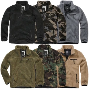 Chaqueta de felpa Brandit Teddyfleece Troyer S-5XL piel de peluche cremallera - Imagen 1 de 8