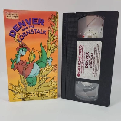 Denver The Last Dinosaur The Cornstalk Animated 1987 VHS Video Tape VTG - Image 1 of 4