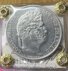 Coin France Louis Philippe I 5 Francs 1847 A Paris Sealed SPL+ - Picture 1 of 3