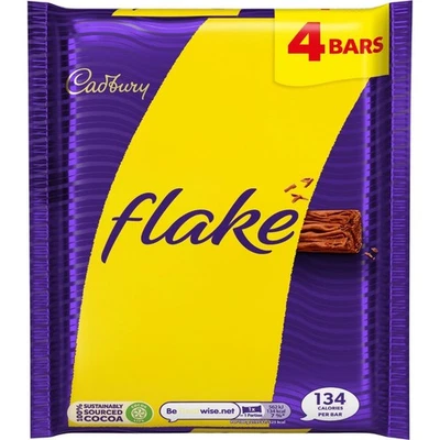 Cadbury Choc Bars Flake 80G - 4 bars - Image 1 of 4