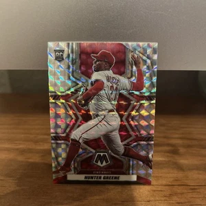 2022 Panini Mosaic Baseball #275 Hunter Greene Mosaic Prizm RC -Cincinnati Reds - Picture 1 of 2