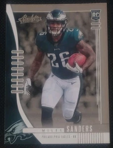 Miles Sanders Rookie Card RC 2019 Panini Absolute No. 130 Philadelphia Eagles - Picture 1 of 6