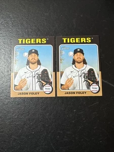 2024 Topps Heritage High Number - SP Jason Foley #718 (RC) - Imagen 1 de 2