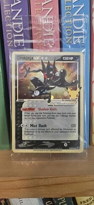Pokemon TCG Celebrations Greninja Gold Star SWSH144 Black Star Promo SEALED - Image 1 of 4