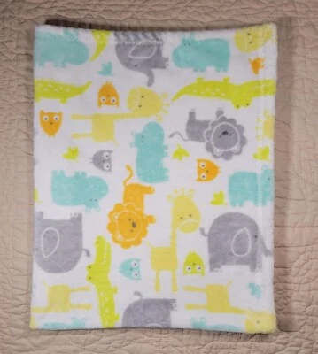 Детское одеяло для начинающих животное жираф слон лев бегемот сова аллигатор - Изображение 1 из 4