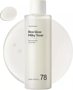 Rice Glow Milky Toner with 784,000Ppm Korean Rice Water, Niacinamide, Ceramides, - Picture 1 of 12