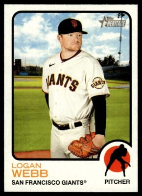 2022 Topps Heritage #358 Logan Webb    San Francisco Giants Baseball - Image 1 of 2