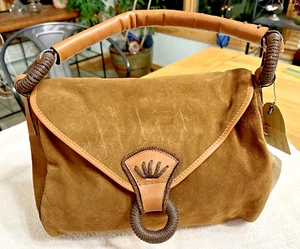 Vintage, Il punto Rosso, braunes Wildleder, Hobo/Western, selten, Made in Italy - Bild 1 von 5