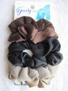 6 Goody Ouchless Sternennächte weicher Stoff Satin elastisch Pferdeschwanz Haarbänder - Bild 1 von 6